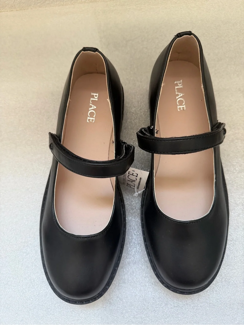 Girls Platform Mary Jane Shoes - Black Size 5 Youth